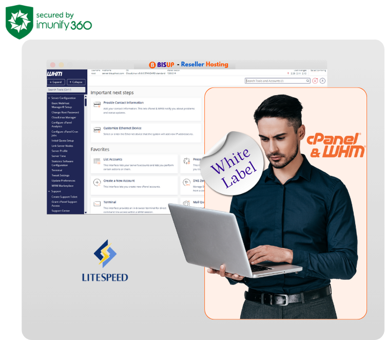 Reseller hosting illustration